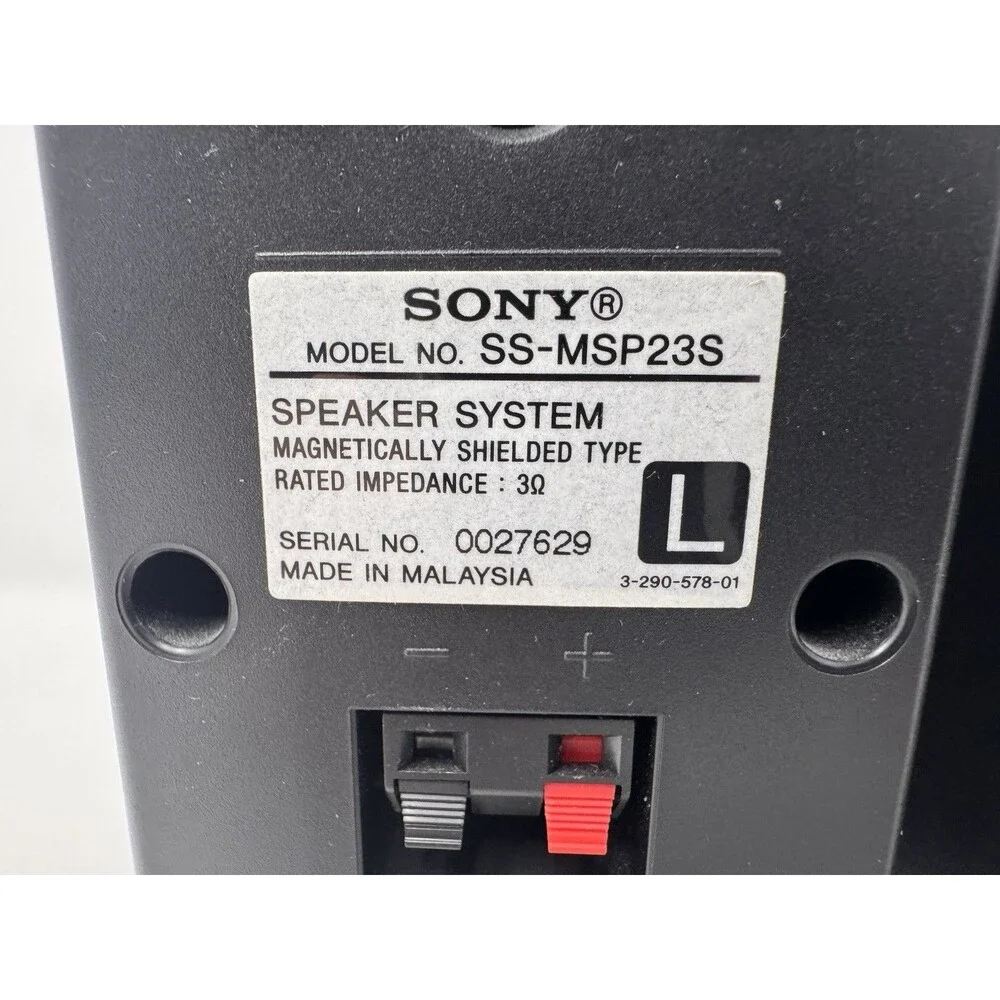 Sony SS-MSP23S Surround Sound Speakers Pair Black